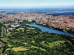 Hannover aus der Luft mit Blick auf den Maschsee